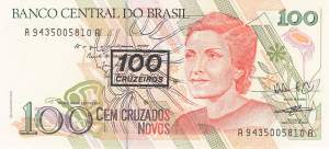 100 Cruzeiros 1990